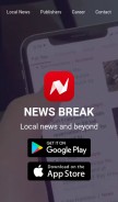 How newsbreakdaily.me looks like on a mobile device such as an iPhone.
