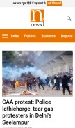 How newsd.in looks like on a mobile device such as an iPhone.