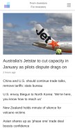 How newsfilter.io looks like on a mobile device such as an iPhone.
