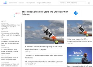 How newsfilter.io looks like on a tablet such as an iPad.