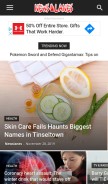 How newslanes.com looks like on a mobile device such as an iPhone.