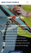 How newstartmobile.com looks like on a mobile device such as an iPhone.