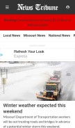How newstribune.com looks like on a mobile device such as an iPhone.