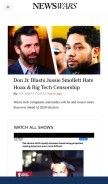 How newswars.com looks like on a mobile device such as an iPhone.