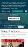 How newswire.ca looks like on a mobile device such as an iPhone.