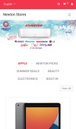 How newtonstores.com looks like on a mobile device such as an iPhone.