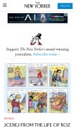How newyorker.com looks like on a mobile device such as an iPhone.