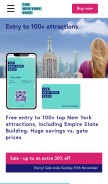How newyorkpass.com looks like on a mobile device such as an iPhone.