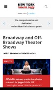 How newyorktheatreguide.com looks like on a mobile device such as an iPhone.