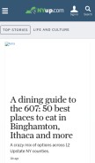 How newyorkupstate.com looks like on a mobile device such as an iPhone.