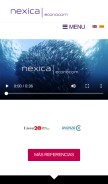 How nexica.net looks like on a mobile device such as an iPhone.