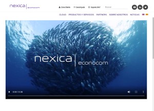 How nexica.net looks like on a tablet such as an iPad.
