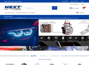 How next-tech-france.com looks like on a tablet such as an iPad.
