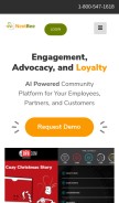 How nextbee.com looks like on a mobile device such as an iPhone.