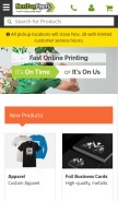 How nextdayflyers.com looks like on a mobile device such as an iPhone.