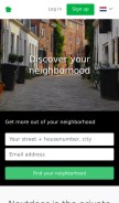 How nextdoor.nl looks like on a mobile device such as an iPhone.