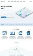 How nextgis.com looks like on a mobile device such as an iPhone.