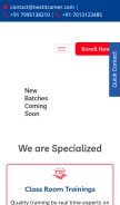 How nextitcareer.com looks like on a mobile device such as an iPhone.
