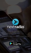 How nextradioapp.com looks like on a mobile device such as an iPhone.