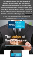 How nfda.org looks like on a mobile device such as an iPhone.