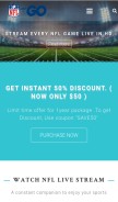 How nflgo.com looks like on a mobile device such as an iPhone.