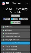 How nflstream.io looks like on a mobile device such as an iPhone.