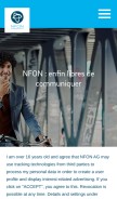 How nfon.net looks like on a mobile device such as an iPhone.
