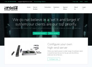 How nforce.com looks like on a tablet such as an iPad.