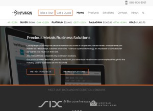 How nfusionsolutions.biz looks like on a tablet such as an iPad.