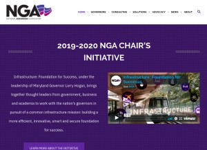 How nga.org looks like on a tablet such as an iPad.