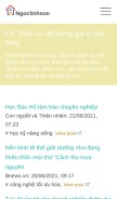 How ngoclinhson.net looks like on a mobile device such as an iPhone.