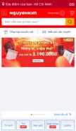 How nguyenkim.com looks like on a mobile device such as an iPhone.