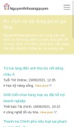How nguyenthihoangquyen.com looks like on a mobile device such as an iPhone.