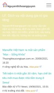 How nguyenthihoangquyen.net looks like on a mobile device such as an iPhone.