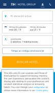 How nh-hoteles.es looks like on a mobile device such as an iPhone.