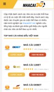 How nhacai247.net looks like on a mobile device such as an iPhone.