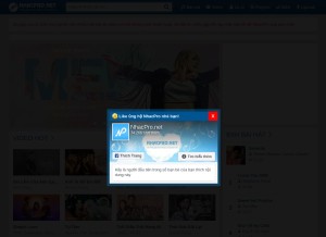 How nhacpro.net looks like on a tablet such as an iPad.