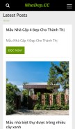 How nhadep.cc looks like on a mobile device such as an iPhone.