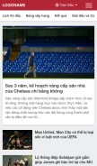 How nhandinhbongda.net looks like on a mobile device such as an iPhone.