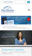 How nhlearningsolutions.com looks like on a mobile device such as an iPhone.