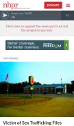 How nhpr.org looks like on a mobile device such as an iPhone.