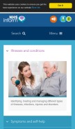 How nhsinform.scot looks like on a mobile device such as an iPhone.
