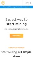 How nicehash.com looks like on a mobile device such as an iPhone.