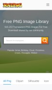 How nicepng.com looks like on a mobile device such as an iPhone.