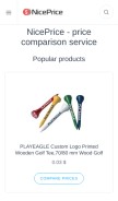How niceprice.today looks like on a mobile device such as an iPhone.