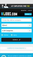 How nijobs.com looks like on a mobile device such as an iPhone.