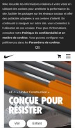 How nike.com looks like on a mobile device such as an iPhone.