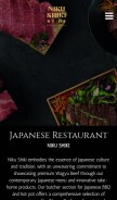 How nikushiki.com.au looks like on a mobile device such as an iPhone.