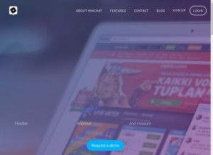 How ninchat.com looks like on a tablet such as an iPad.