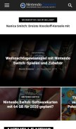 How nintendo-connect.de looks like on a mobile device such as an iPhone.